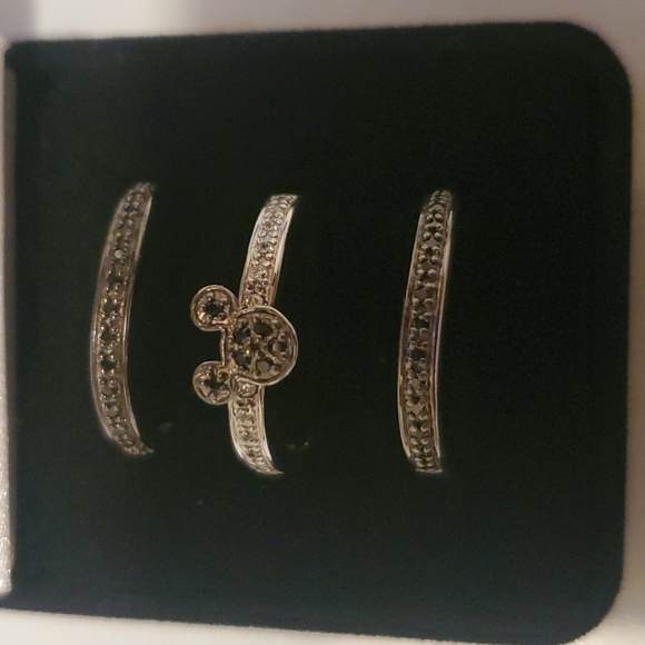 Bradford Exchange Sterling Silver Disney Stackable Hidden Message Rings Size 8 - Picture 2 of 5